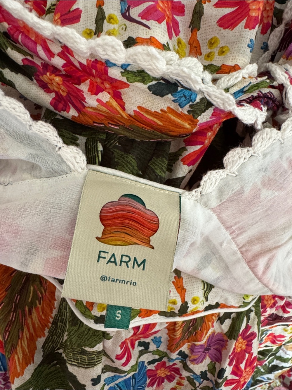 FARM Rio Tropical Yard Sleeveless Midi Dress - size Small - Picture 9 of 9